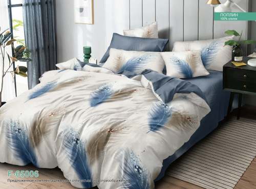 КПБ Поплин на резинке Арт. F-65006